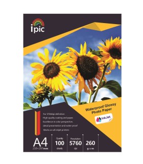 فتوگلاسه 260 گرم 100 برگی A4 - Ipic