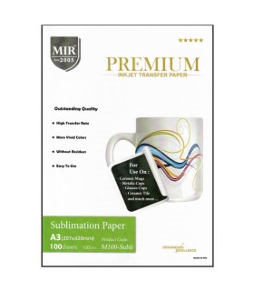 کاغذ سابلیمیشن 100 برگی A3 - MIR