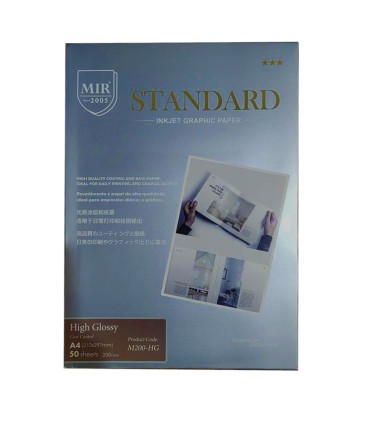 فتوگلاسه 200 گرم 50برگی A4 - MIR