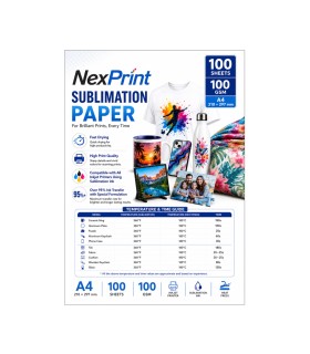 کاغذ سابلیمیشن 100 گرم 100 برگی A4 - NexPrint