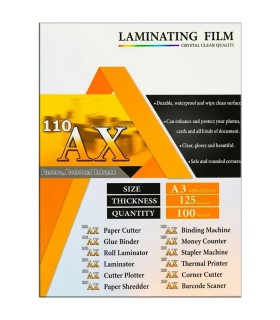 طلق پرس و فیلم لمینیت 125 میکرون براق برند 110 AX - آساک سیستم