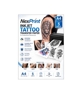 کاغذ تتو جوهرافشان A4 بسته 5 برگی NexPrint