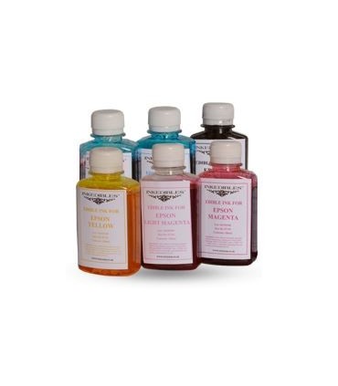 جوهر خوراکی پرینتر EPSON مخصوص چاپ کیک و شیرینی | ست 6رنگ