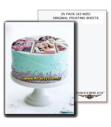 کاغذ خوراکی A3 Inkedibles آمریکایی | کاغذ چاپ کیک A3