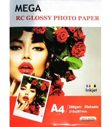 فتوگلاسه 260 گرم 20 برگی - Mega