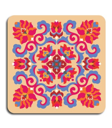 زیر لیوانی ام دی اف مربع