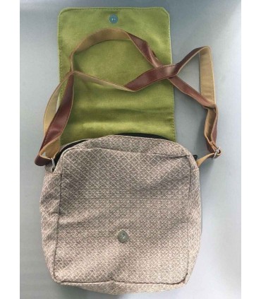 کیف دوشی مخمل سابلیمیشن بند چرمی