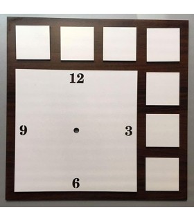 ساعت مربع هشت تیکه سابلیمیشن