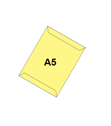 پاکت زرد A5