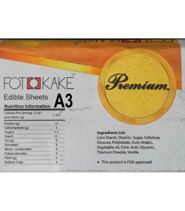 کاغذ خوراکی A3 Fotokake آلمانی