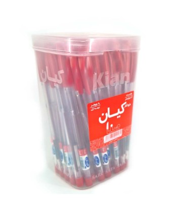 بسته 50 عددی خودکار صفا کیان قرمز