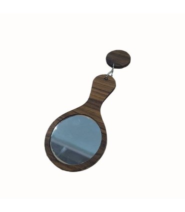 آینه چوبی دسته دار سابلیمیشن