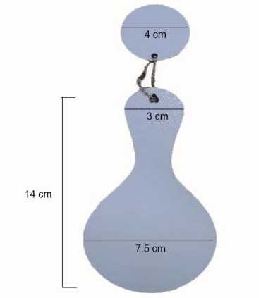 آینه چوبی دسته دار سابلیمیشن