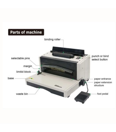 صحافی پانچ و فنرانداز مارپیچ تمام برقی 8706