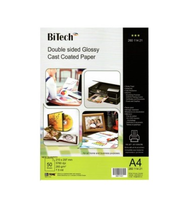 فتوگلاسه 260 گرم دورو 50برگی A4 - Bitech