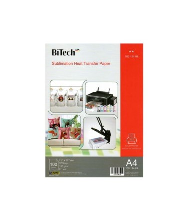 کاغذ سابلیمیشن 100 برگی A4 - Bitech