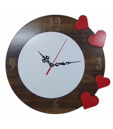 ساعت طرح قلب سابلیمیشن