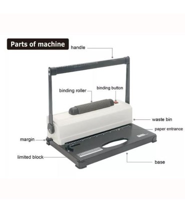 دستگاه صحافی مارپیچ فلزی 428