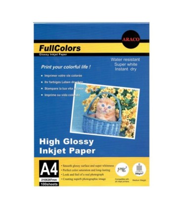 فتوگلاسه 260 گرم 100برگی A4 - FullColors