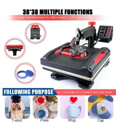 دستگاه چاپ ماگ و تیشرت و بشقاب شش کاره فری ساب P8038