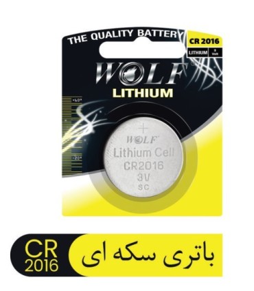 باتری سکه ای CR2016 ولف