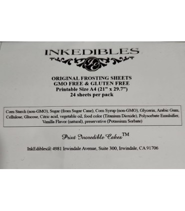 کاغذ خوراکی A4 Inkedibles آمریکایی | کاغذ چاپ کیک A4