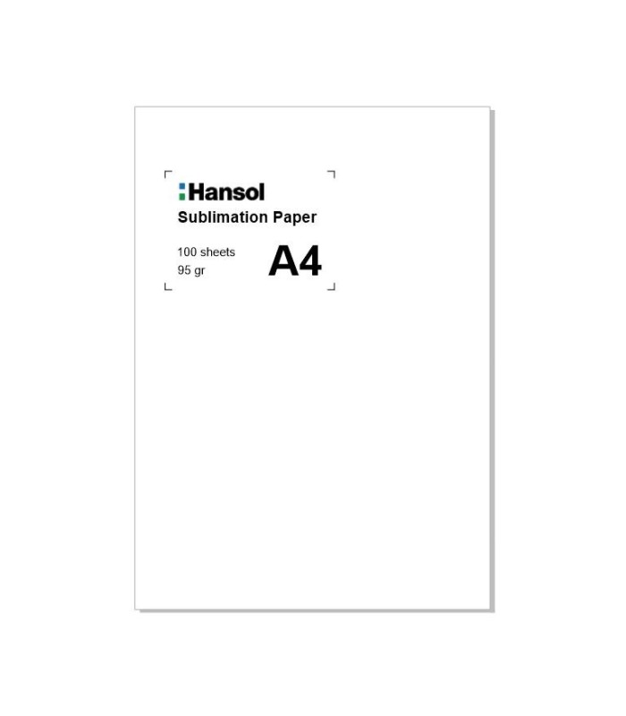 کاغذ سابلیمیشن 100 برگی - A4 Hansol