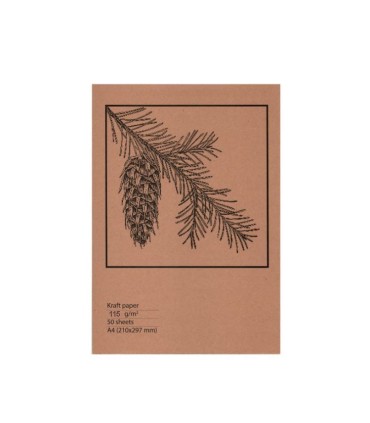 کاغذ کرافت 115 گرم A4 بسته 50 برگی