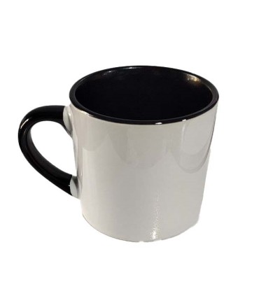 فنجان دسته و داخل مشکی