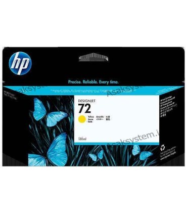 کارتریج فابریک 72 اچ پی رنگ Yellow  با حجم 130 میلی لیتر