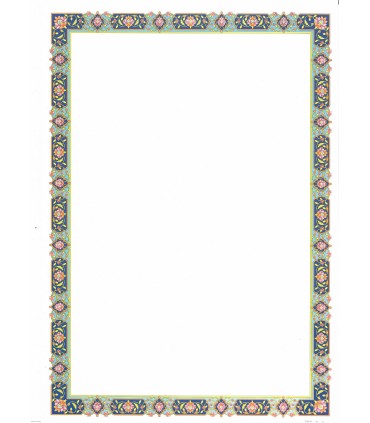 کاغذ گلاسه تذهیب A4 - کد 510