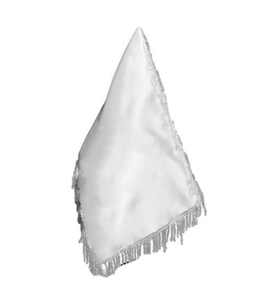 پارچه ساتن پرچم رومیزی - سفید