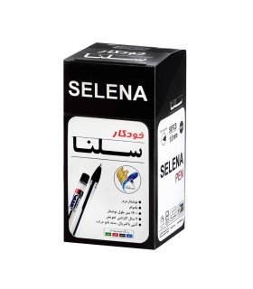 بسته 50 عددی خودکار سلنا ضخامت 1.0 - مشکی