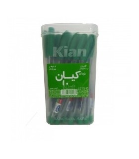بسته 50 عددی خودکار صفا کیان ضخامت 0.7 - سبز