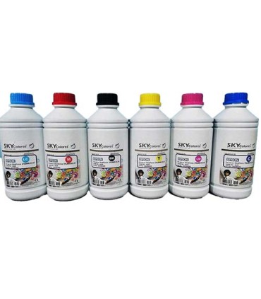 قیمت ست 6رنگ جوهر 1 لیتری پلاتر Sky - hp5000/5500 فروش جوهر پلاتر hp 5000/5500 Sky