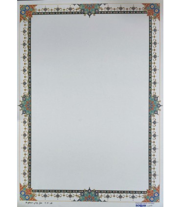 کاغذ گلاسه تذهیب A4 - کد 207