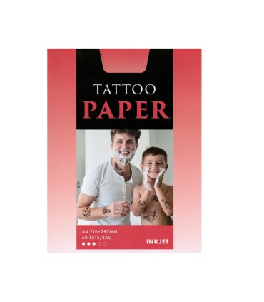 قیمت|خرید کاغذ تتو قابل چاپ با پرینتر جوهرافشان سایز A4 بسته 50 برگی