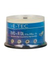 دی وی دی پرینتیبل (قابل چاپ) 8.5 گیگ E-Tec - پک 50 عددی