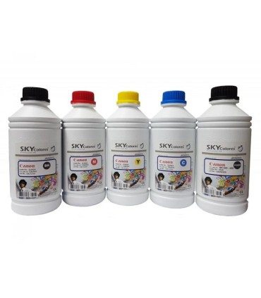 عکس|قیمت|خرید ست 5رنگ جوهر کانن یک لیتری SKY