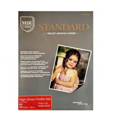 فتوگلاسه 200 گرم دورو 50برگی A3 - MIR