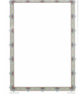 کاغذ گلاسه تذهیب 100 گرم A4 - کد 58