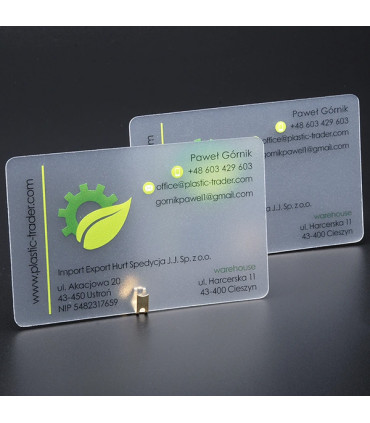 کارت PVC شفاف قابل چاپ با پرینتر جوهرافشان