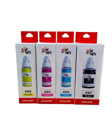 عکس | مشخصات| قیمت | خرید ست 4رنگ جوهر پرینتر کانن GI-490 - Wox