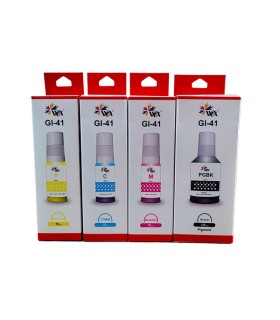 عکس | مشخصات| قیمت | خرید ست 4رنگ جوهر پرینتر کانن GI-41 - Wox