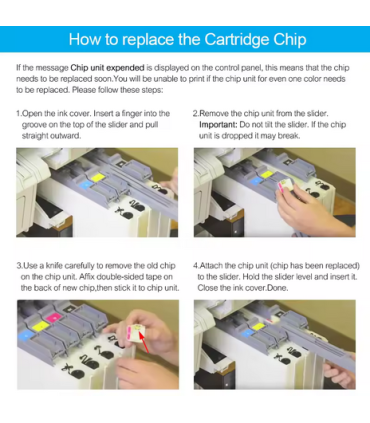 Epson F6200 Ink Cartridge Chip Instruction
