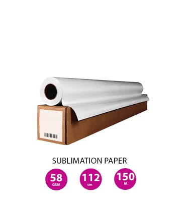 رول سابلیمیشن 58 گرم عرض 112 - 150 متری Bitech