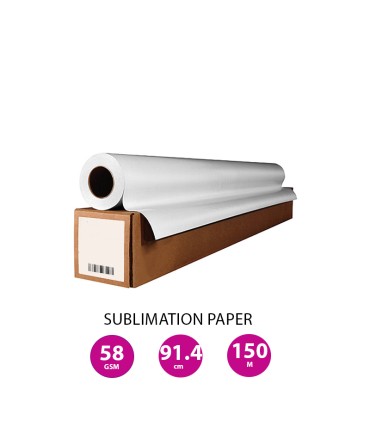 رول سابلیمیشن 58 گرم عرض 91.4 - 150 متری Bitech