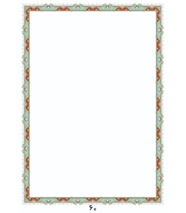 عکس|قیمت|خرید بسته 100 برگی کاغذ گلاسه تذهیب 130 گرم A4 | کاغذ ابر و باد کد 60