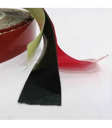 چسب دوطرفه فوم مشکی روکش قرمز دو سانتی