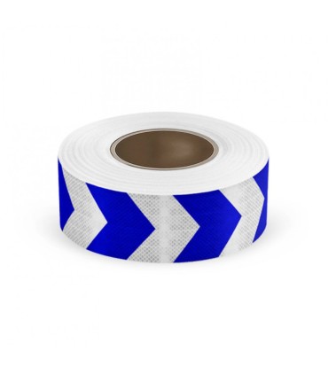 شبرنگ فلش دار لانه زنبوری عرض 5 سانتی متر - سفید و آبی